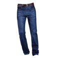 thumbnail image 4 of lionlar Jeans pour Hommes Jeans Extensible Mode Tendance Taille Haute Respirant Bleu Profond 34, 4 of 8