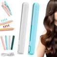 thumbnail image 1 of Ceramic Mini Hair Curler, Dual Glam Mini Dual Purpose Curling Iron, Dualglam Mini Curling Iron, for Travel Home, 1 of 8