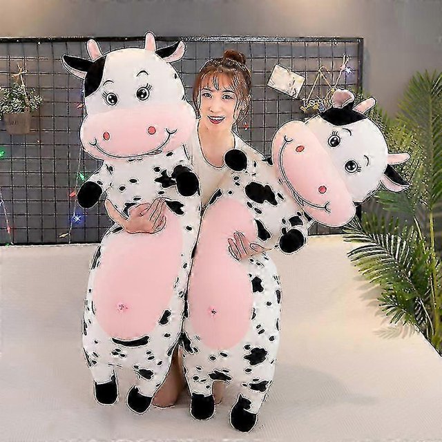 Long Cow Plush Pillow Stuffed Animals Soft Long Body Pillow (70cm)
