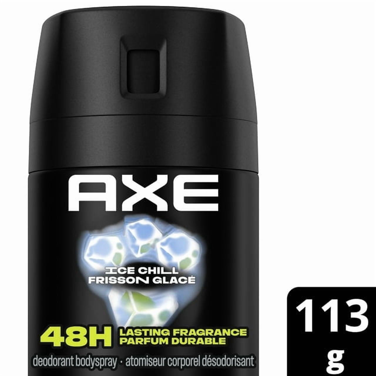 AXE Ice Chill Deodorant Body Spray for long-lasting odour protection, Iced Mint & Lemon, Aluminum-free Deodorant, 113g, 113 GR Deodorant Body Spray