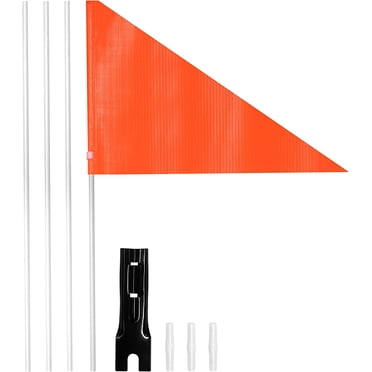 Anely Drapeau de Sécurité pour Vélo de 6 Pi avec Mât en Fibre de Verre et Support de Montage