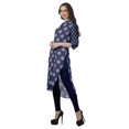 thumbnail image 4 of Moomaya Kurti Tunique Imprimée à Col Mandarin Longueur Genou pour Femmes Vêtements Porter, 4 of 6