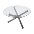 thumbnail image 3 of Home Gear Table à manger avec piètement tripode en croix en métal noir, 3 of 4