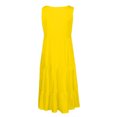 thumbnail image 3 of Drppepioner Robe de Plage Sans Manches Unie pour Femmes pour les Vacances d'Été, 3 of 3
