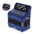 thumbnail image 1 of 22 Key Accordian, Button Accordian Stainless Steel 22 Key 8 Bass Accordion  For Professionals For Beginner, 1 of 8