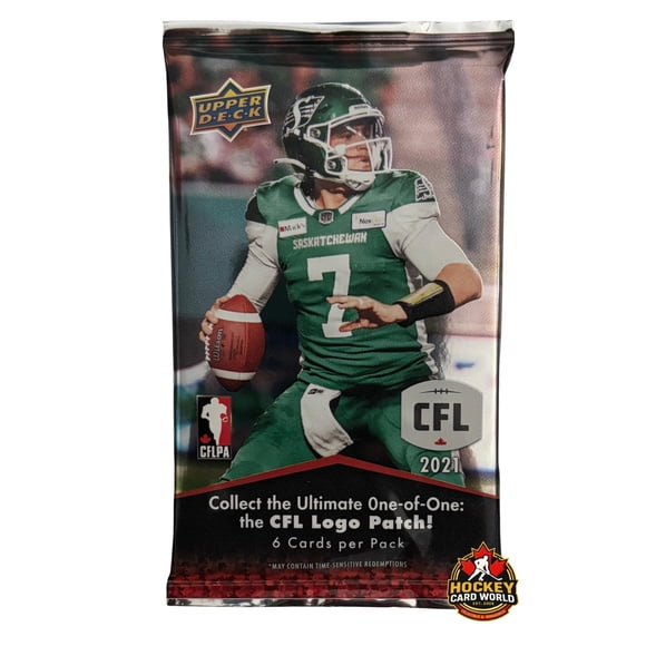 2021 Upper Deck CFL Football Scellé Passe-Temps Paquet Simple
