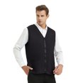 thumbnail image 3 of TOPTIE Adult Volunteer Work Vest Event Supermarket Apron Vests - Black, 3 of 8