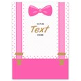 thumbnail image 1 of Darling Souvenir MADE WITH LOVE PersonalizedWelcomeBannerPink Suspenders - It's A Girl,Custom Text Poster Party CollectionWelcomeSignGreat For Wedding, Birthday, Engagement Party- 18x12, 1 of 5