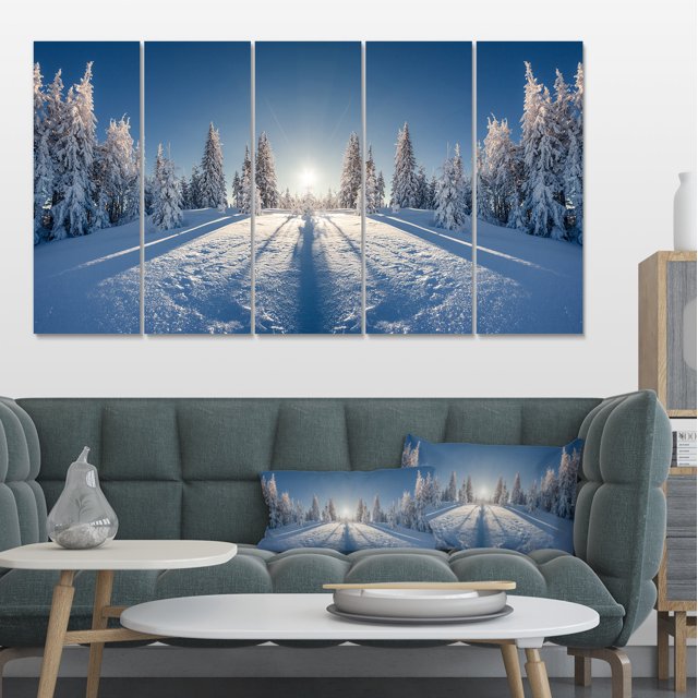 Majestic White Winter Landscape - Landscape Print Wall Artwork