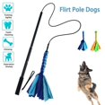 thumbnail image 1 of Dog Flirt Pole Toy Pet Interactive Chase and Tug of War Tail Teaser Wand Pet Fleece Training Chewing Rope Tether Lure Toy with Chewing Rope to Chasing and Training for Small Dogs, 1 of 10