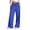 Blue, variant on Yuyuzo Women's Pants Drawstring High Waisted Sweatpants Straight Wide Leg Joggers Casual Baggy Lounge Yoga Pants
