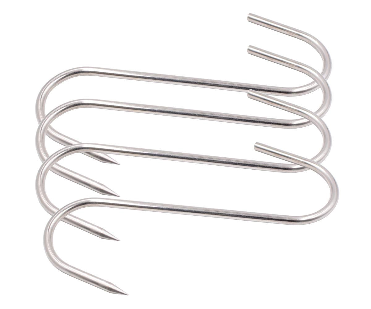 Crochets à Viande 5 Pouces 4mm HONSHEN S-Hook en Acier Inoxydable pour Boucher