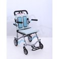 thumbnail image 4 of AKDSteel Fauteuil Roulant de Transport Ultraléger, Conception Pliable Portable avec Frein à Main Verrouillable, Accoudoirs Rabattables Amovibles et Repose-Pieds Oscillants, Supporte 220 Lb, 4 of 8