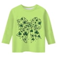 thumbnail image 4 of Chandails pour Filles Taille 14 avec Soutien-Gorge Intégré T-Shirt Graphique de la Saint-Patrick à la Mode Polyvalent Col Rond Manches 3/4 Décontracté, 4 of 4