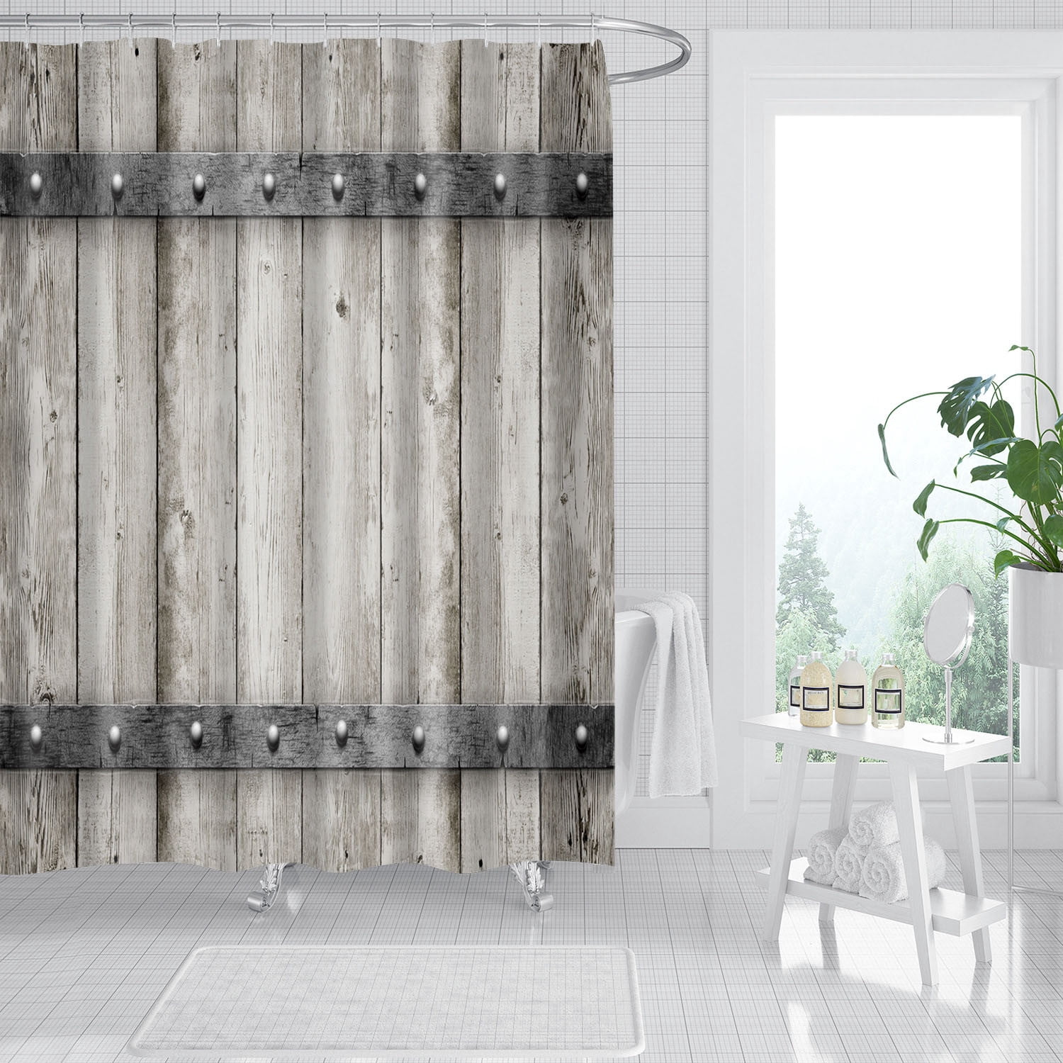 Chmadoxn Shower Curtain,Blackout Curtains Various Patterns Shower Shower Curtain Bathroom Shower Curtain Digital Printing Polyester Shower Curtain shower curtain