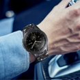 thumbnail image 4 of Bracelet en Résine Compatible avec Samsung Galaxy Watch Active 2 (44mm/40mm)/Active, Galaxy Watch 42mm R810, Gear Sport, Gear S2 Classic, Ticwatch E, Bracelet de Mode pour Femmes et Hommes (Noir), 4 of 7