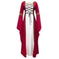 thumbnail image 4 of Birdeem Robe de Cosplay Gothique Décontractée Vintage à Empiècements pour Femmes, Longueur au Sol, 4 of 7