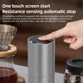 thumbnail image 3 of yeacher HB-987 Electric Coffee Grinder with Ceramic Core, Adjustable Grind Size, LED Touch Screen, Portable Design, Type-C Charging, Built-in Battery, Silver, 3 of 6