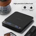 thumbnail image 2 of Coffee Scale 3kg/0.1g High Precision Pour Over Drip Espresso Scale with Back-Lit LCD Display for Pour Over Maker Brew（black）, 2 of 5