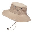 thumbnail image 2 of Harpily Mens Summer Protection Breathable Fisherman Cap Foldable Bucket Hat, 2 of 4