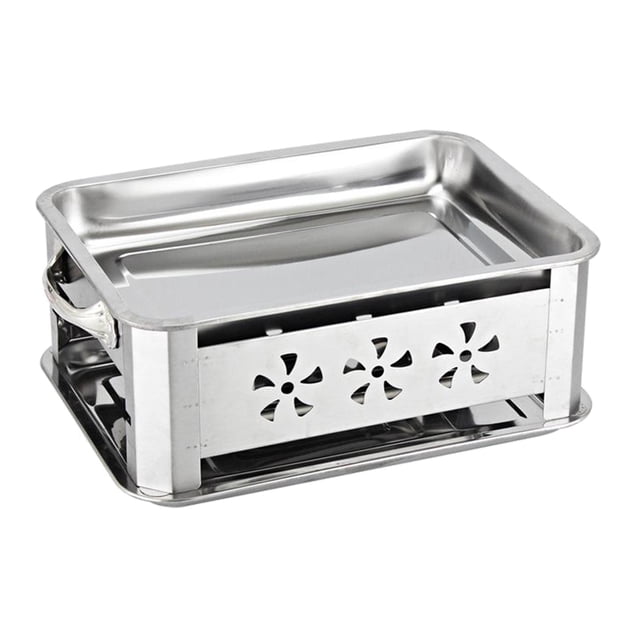Almencla Gril, Portable Léger Simple pour Cuisson en Plein Air Camping Randonnée Pique-Niques 45x30cm Respirant