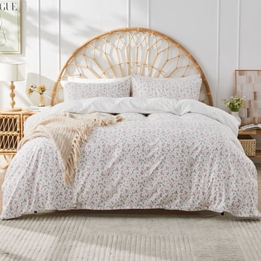 Gogreen Ensemble de Housse de Couette Très Grand, Microfibre Douce et Respirante 3 Pcs Ensembles de Literie Très Grand, Motif Ensemble de Housse de Couette Très Grand Confortable, avec Fermeture Éclair (Très Grand)