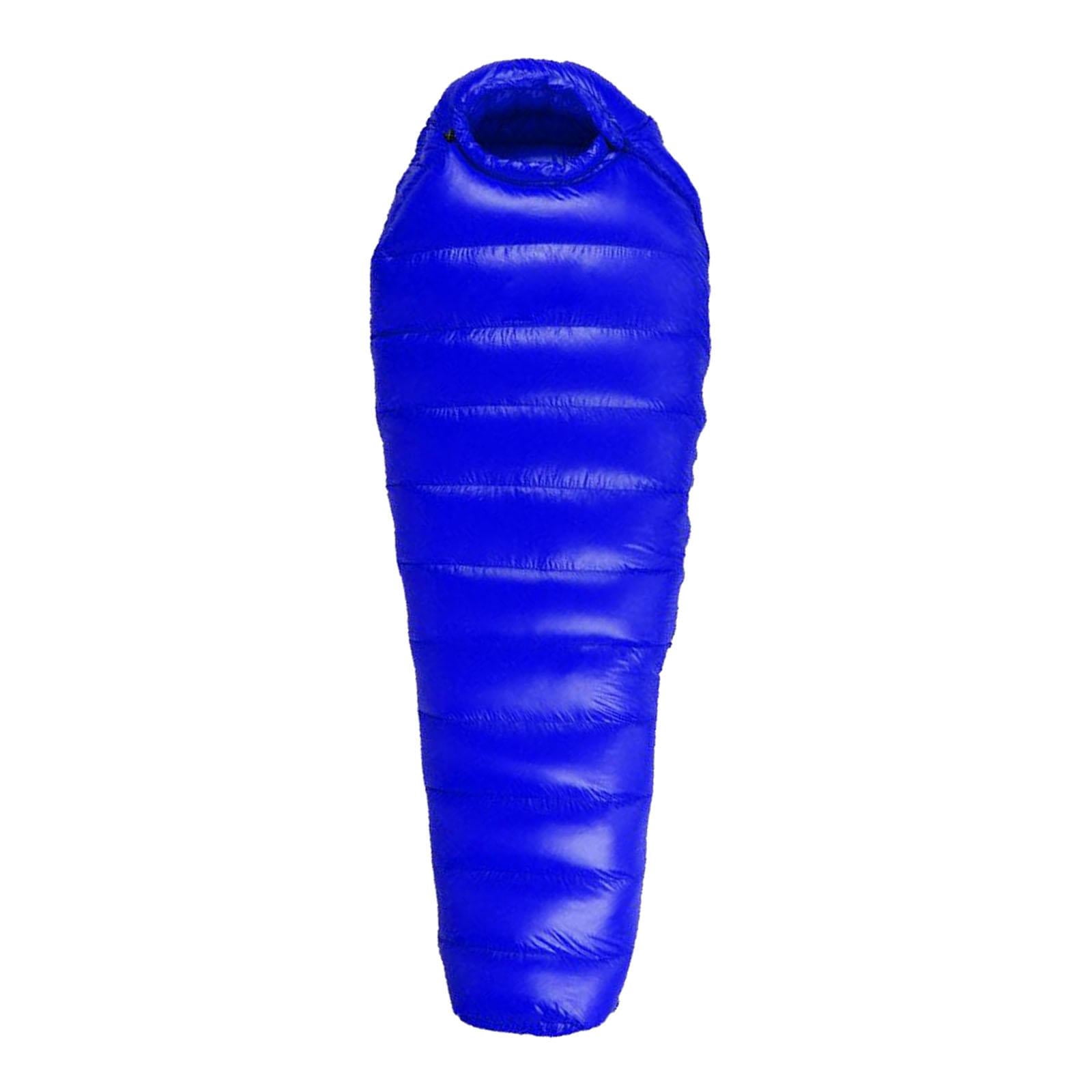 Refurbished DYNWAVECA 210x80x50cm Low Sleeping Bag, Adult 1 Person 0 Degree Compact Portable Camping Hiking Insulated Sleeping Bag with Storage Bag - Blue