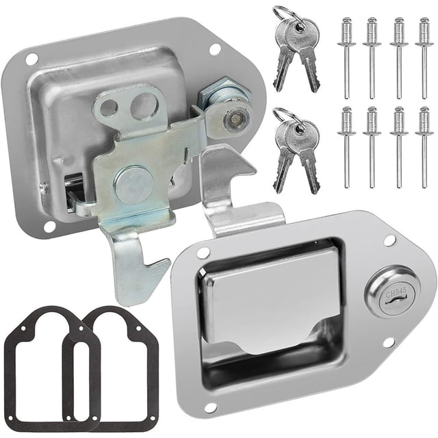 CNKOO Serrure de Boîte à Outils en Acier Inoxydable Robuste Installation Facile Applications Larges