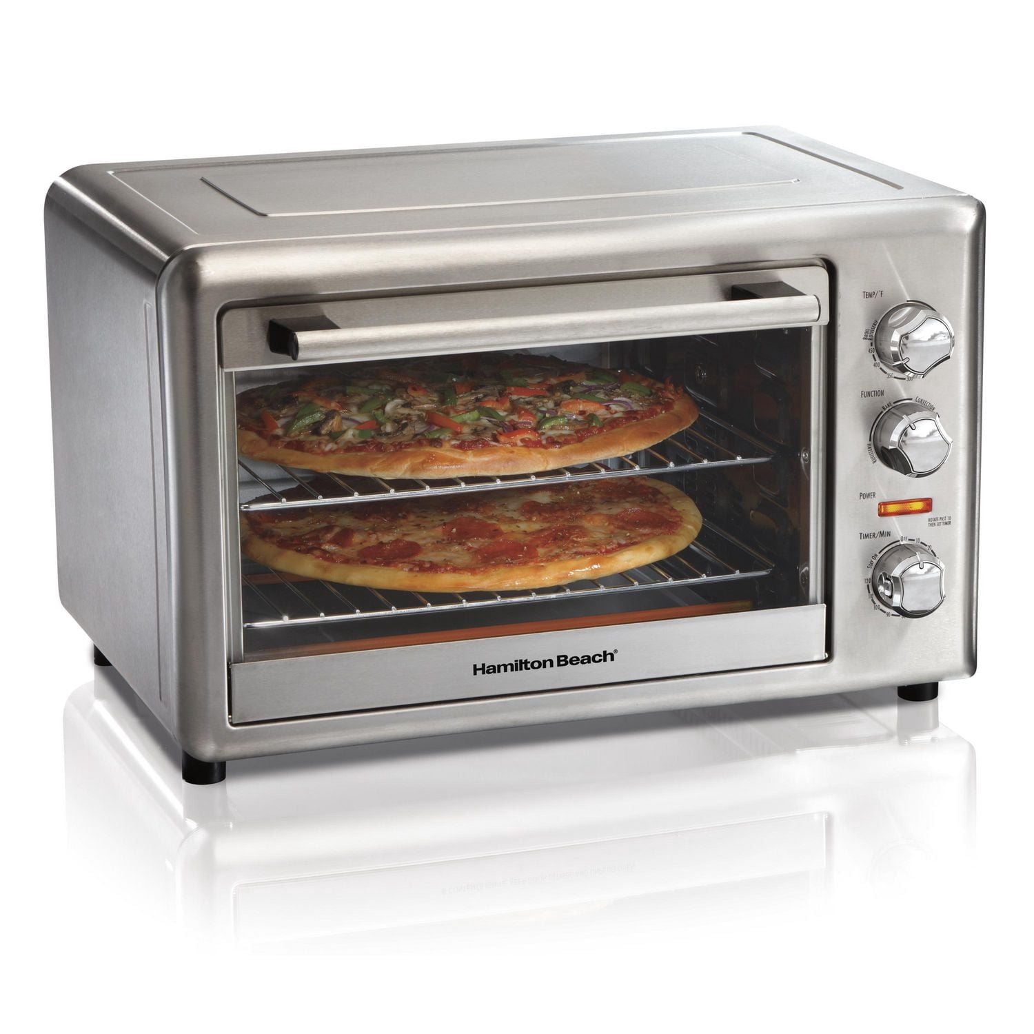 Hamilton Beach Countertop Convection Oven with Rotisserie, 1500 Watts, Stainless Steel (31103DC)