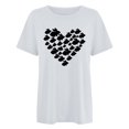 thumbnail image 4 of RKSTN Hauts pour Femmes 2024 Été Décontracté Ample Grande Taille Imprimé Graphique Lapin de Pâques Blouse Mode Col Rond Manches Courtes T-shirt, 4 of 4