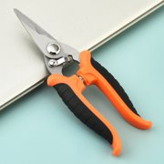 Stainless Steel Multipurpose Shears | Heavy Duty Garden Pruning & Fruit Branch Cutter | Slip-Proof Ergonomic Non-Slip Handle | Safe Lock | Labor-Saving Spring | 20x5.5cm | Orange/Red/Yellow | 1pc