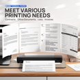 thumbnail image 3 of AMERTEER Thermal Printer Paper 8.5 X 11 Inch  Advanced Thermal Printing  Thermal Paper Compatible with D810 4 Pack, 3 of 8