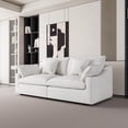 thumbnail image 2 of The Magic Home Canapé Sectionnel Modulaire en Lin, Blanc, 2 of 13