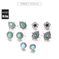 thumbnail image 4 of 5 Paires de Clous d'Oreilles Style Bohème Clous d'Oreilles Boucles d'Oreilles Mode pour Femmes, 4 of 7