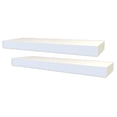 thumbnail image 1 of Hometrends 18 inch White  Floating Shelves - 2 PC Set, 1 of 8