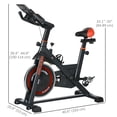 thumbnail image 3 of Soozier Adjustable Upright Stationary Exercise Bike w/ LCD Display, Red, 3 of 10