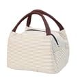 thumbnail image 1 of Food Storage - Portable Bento Bag for Lunches with Thermal Insulation and Striped Pattern Ideal for Work or School, 1 of 7