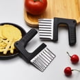 thumbnail image 4 of Multifunctional Potato Cutter - Stainless Steel & Plastic Wavy Chip Cutter, Easy to Use, for Vegetables Fruit Salad Garnishes, 4 of 9