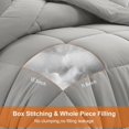 thumbnail image 2 of All Season Queen Comforter Set Soft Quilted Down Alternative Comforter+ Pillow Shams with Corner Tabs Winter Summer Warm Fluffy Machine Washable (Queen ), 2 of 7
