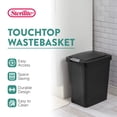 thumbnail image 2 of Sterilite 7.5 Gallon TouchTop Wastebasket with Titanium Latch, (8 Pack), 2 of 10