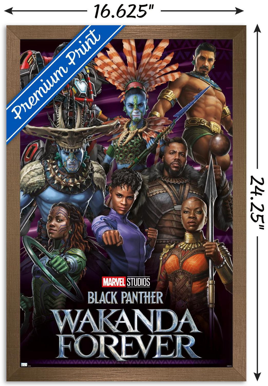Marvel Black Panther: Wakanda Forever - Group Wall Poster, 22.375" x 34"