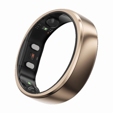 RingConn Gen 2 Air, Ultra-Thin AI Smart Ring, 10-Day Battery Life, Fitness/Sleep/Stress/Women's Health Tracker, IP68 Waterproof, Android & iOS Compatible (Size 12, Dune Gold)