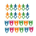 thumbnail image 2 of Abbracc 24x Pinces à Bobine en Silicone Colorées Assorties Outils de Couture, 2 of 9