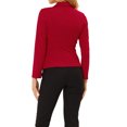 thumbnail image 3 of INSPIRE CHIC Women's Work Blazer Lapel Collar Long Sleeve Jacket Suit Blazer XL Red, 3 of 6