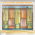 thumbnail image 3 of H50 Clothes Rack, Large Clothing Racks for Hanging Clothes, Black Heavy Duty Garment Rack with Shelves, Freestanding Portable Wardrobe Closet 89.8'' W x 15.8" D x 76.2" H, Max Load 1400 Lbs, 3 of 7
