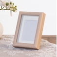 thumbnail image 4 of COFEST 7x5 Picture Frame Display Pictures with Mat Or without Mat Wall Hanging Photo Frame for Wall Mounting Display Photo Frames Khaki, 4 of 6