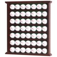 thumbnail image 1 of DisplayGifts Golf Gift 49-Golf Ball Display Case Cabinet Rack, No Door Open Rack Mahogany Finish, 1 of 5