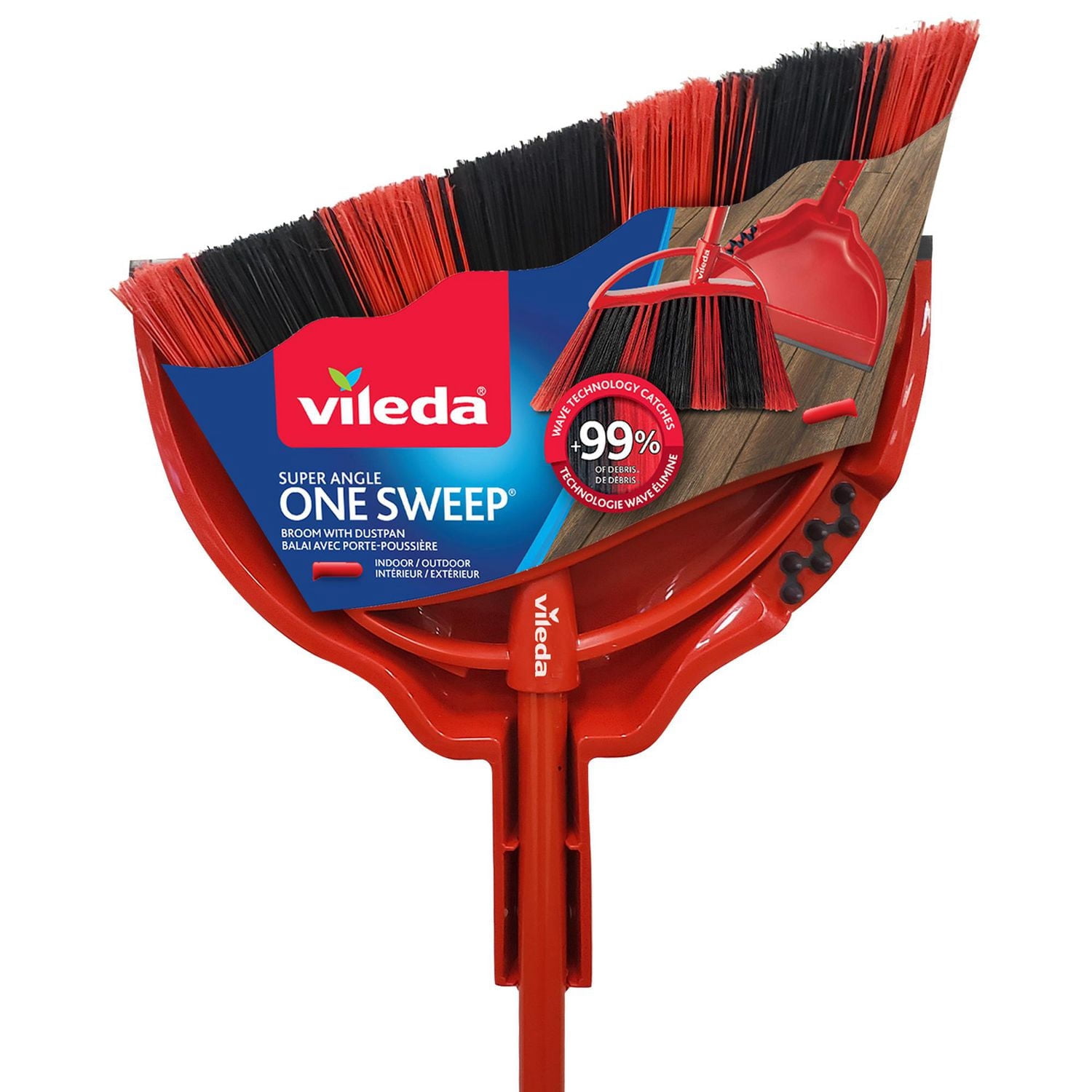 Super Angle One Sweep Broom with Dustpan