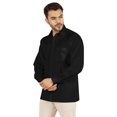 thumbnail image 4 of Bestman Solid Formal Button Down Shirt For Men Long Sleeve With Patch Pocket Business Wear, 4 of 7