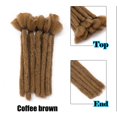 thumbnail image 2 of 6” Dreadlock Extension Handmade Dread Synthetic Soft Fax Locs Crochet Twist Braiding Reggae Hair Hip-Pop Hair Box Braiding For Men Grey 6”-8g, 2 of 5